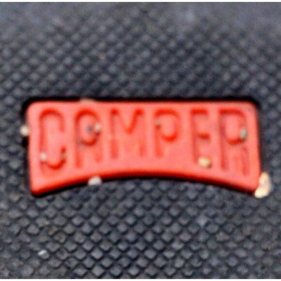 Camper BEIGE REAL LEATHER SUEDE STITCHED LOW HEEL ROUND TOE LOAFER SHOES Sz 38 - Picture 9 of 11